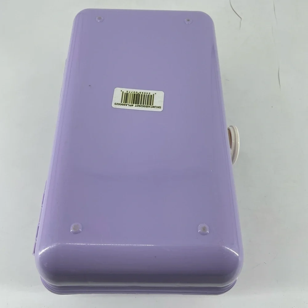 Caboodle Vintage Makeup Carrying Case with Mirror Purple